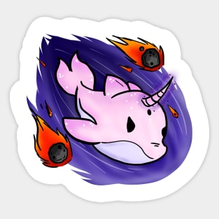 Space dolphin Sticker